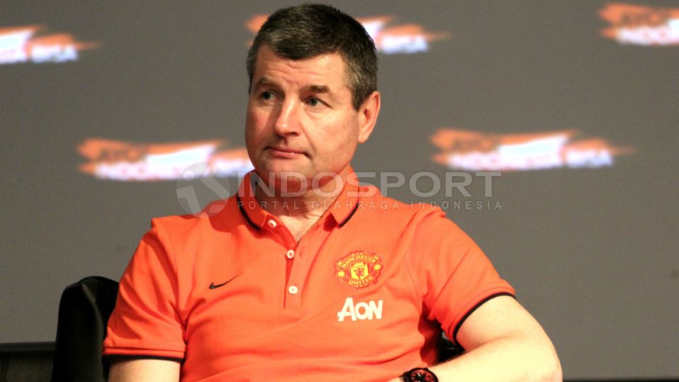 Legenda Manchester United, Denis Irwin saat ditemui di Jakarta. Copyright: &copy; Herry Ibrahim/INDOSPORT
